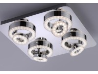 Just Light. Stropné LED svietidlo LOLAsmart Tim, RGB+2700-5000K, 40 x 40 x 15 cm