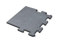 MAX3 Gumová dlažba PUZZLE krajný diel sivá 500 x 500 x 25 mm