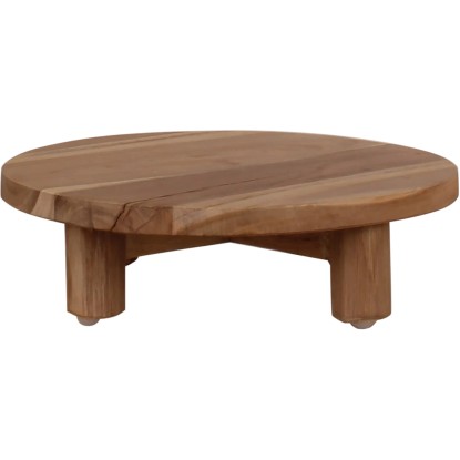 Podesta z teakového dreva prírodný 30 x 8 cm