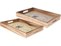 Koopman Nástenné hodiny tikajúce sivá pr. 54 cm