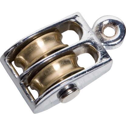 LUX Bloková lanová kladka dvojitá, pozinkovaná, 23 mm