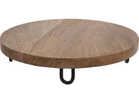 Koopman Servírovacia doska z mangového dreva, pr. 29,5 x 6 cm