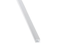 Hliníkový U profil biely s odkvapnicou 10 mm x 1050 mm