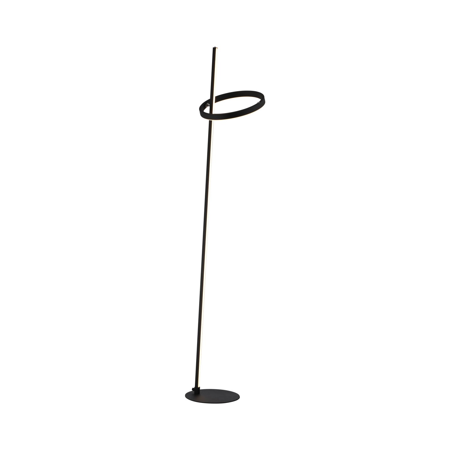 E-shop Just Light Stojacia LED lampa Ritus, 21W, 2200lm, čierna, 159,5 cm
