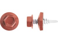 Farmársky skrutka so šesťhrannou hlavou SW8 pozink. červený 4,8x35 mm, 100 ks