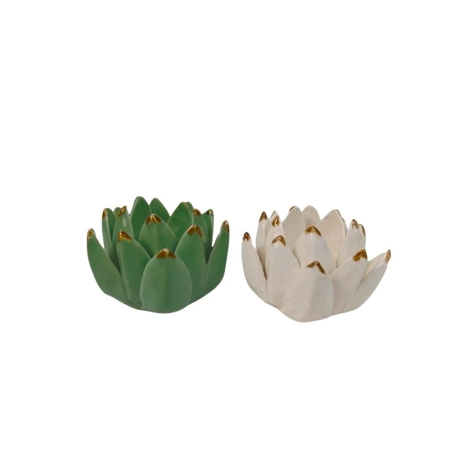 E-shop Boltze Porcelánový svietnik kvetina Lotus, rôzne druhy, pr. 9,5 x 6,4 cm, 1 ks