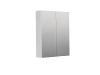 INTEDOOR Zrkadlová skriňa BEE, 2 dvere, el.zásuvka, IP44, š. 60cm, biela lesk