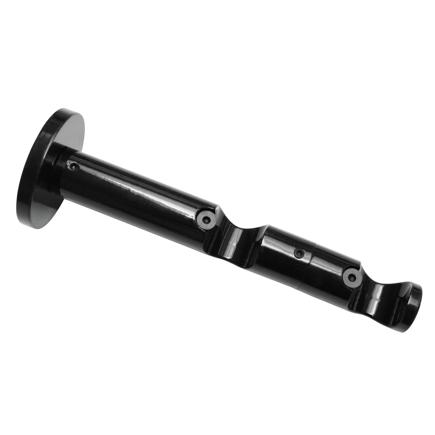 E-shop Gardinia Dvojitý kombinovaný držiak Chicago otvorený čierny 8/6 cm