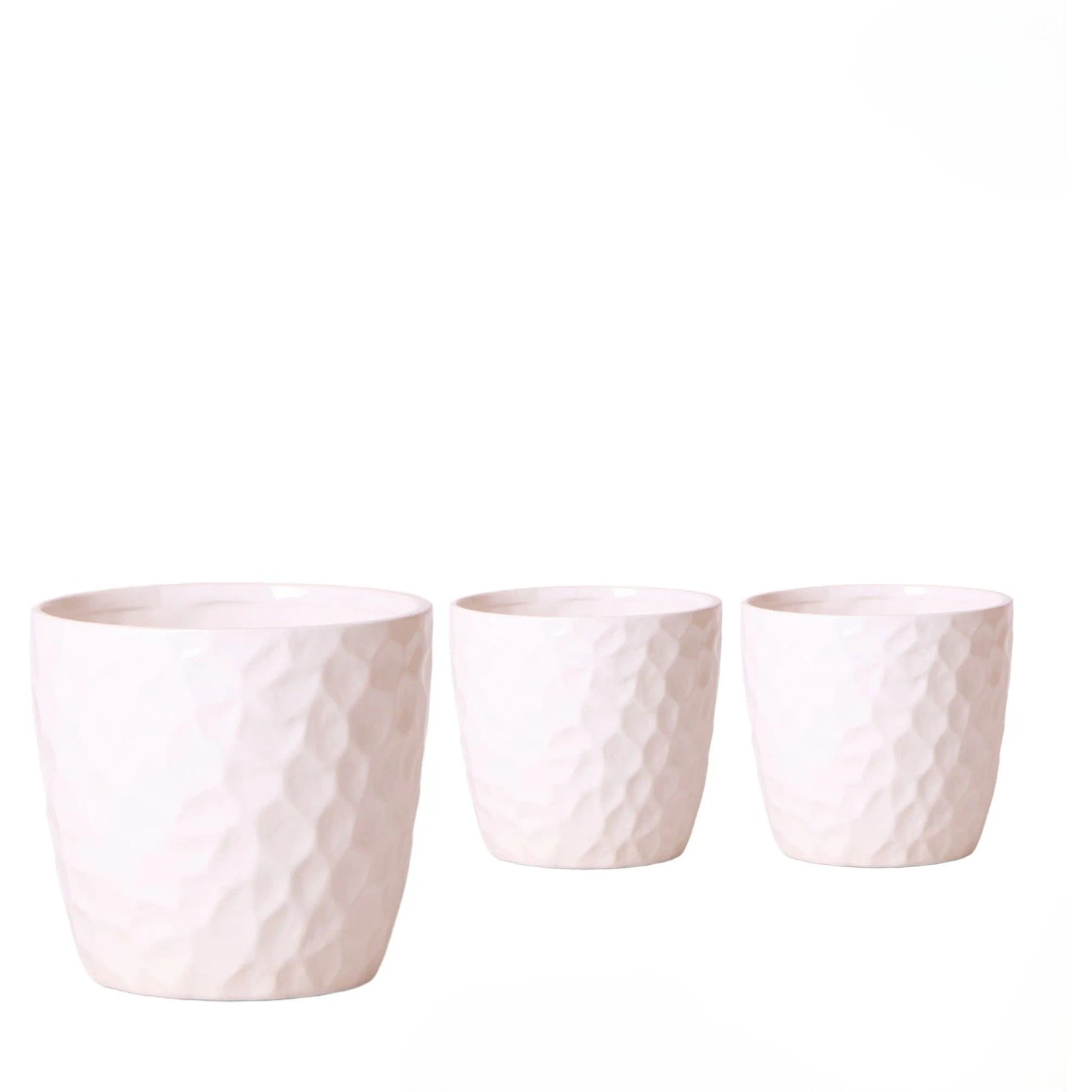 Royal Lemkes Keramický obal na kvetináč "Honey White", pr. 9 cm, 1 ks