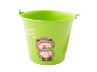 Vedro kovové detské 11,5 x pr. 13 cm, zelené