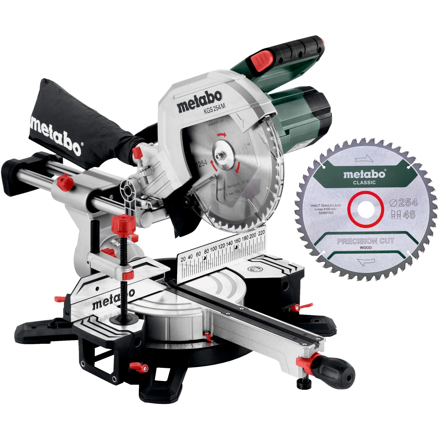 E-shop Metabo Kapovacia píla KGS 254 M SET + 2. pílový kotúč z tvrdokovu