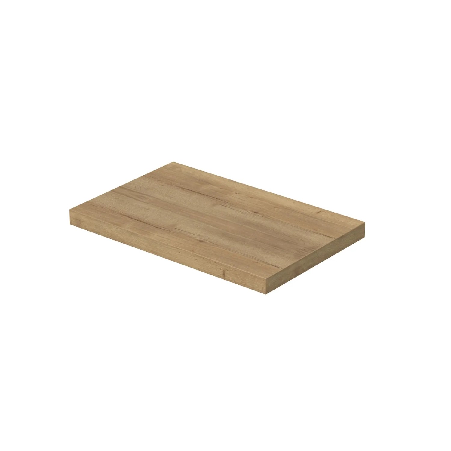 E-shop INTEDOOR Umývadlová doska BEE bez výrezu, š. 70 cm, dub Halifax