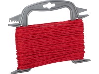 LUX Polypropylénové lano pletené Basic červené pr. 3 mm x 20 m