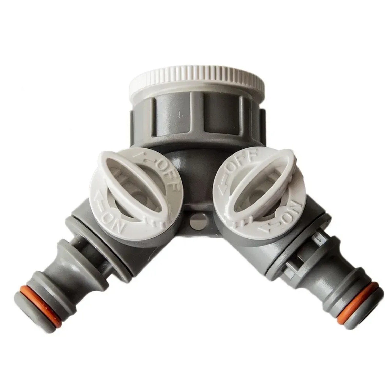 E-shop Bradas Rozdvojka s ventilom pre 2 rýchlospojky 1" + 3/4", White Line WL-2222