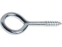 Oko so skrutkou pozinkované lesklé 40 x 4,4 mm, 4 ks