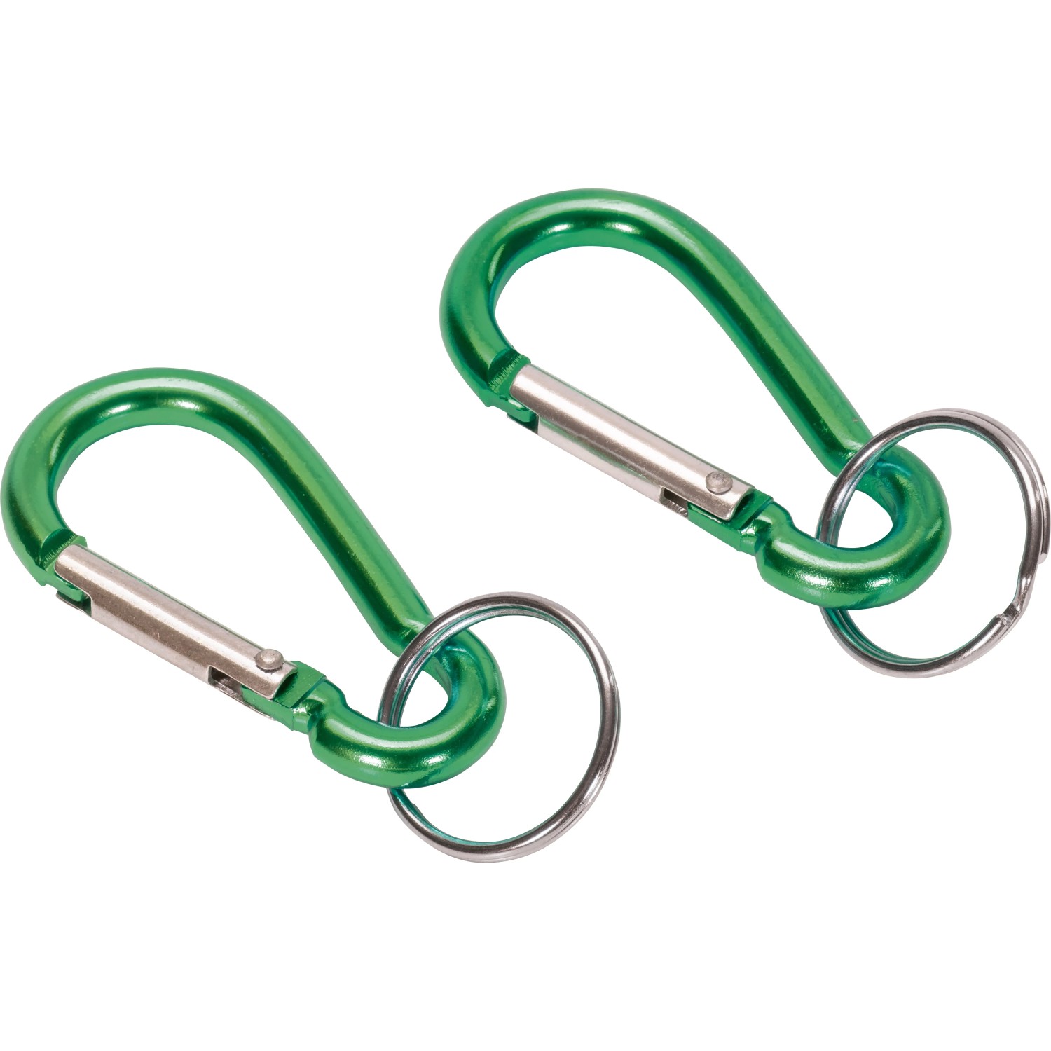 E-shop LUX-TOOLS Hliníková karabína zelená 2 ks, 6 mm