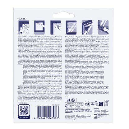 Tesamoll Thermo Cover okenná izolačná fólia 4m, priehľadná fólia na izoláciu okien.