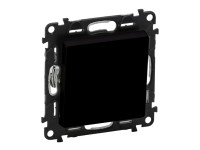 Legrand Spínač č. 1 Valena Life, 10 AX - 250 V, čierna