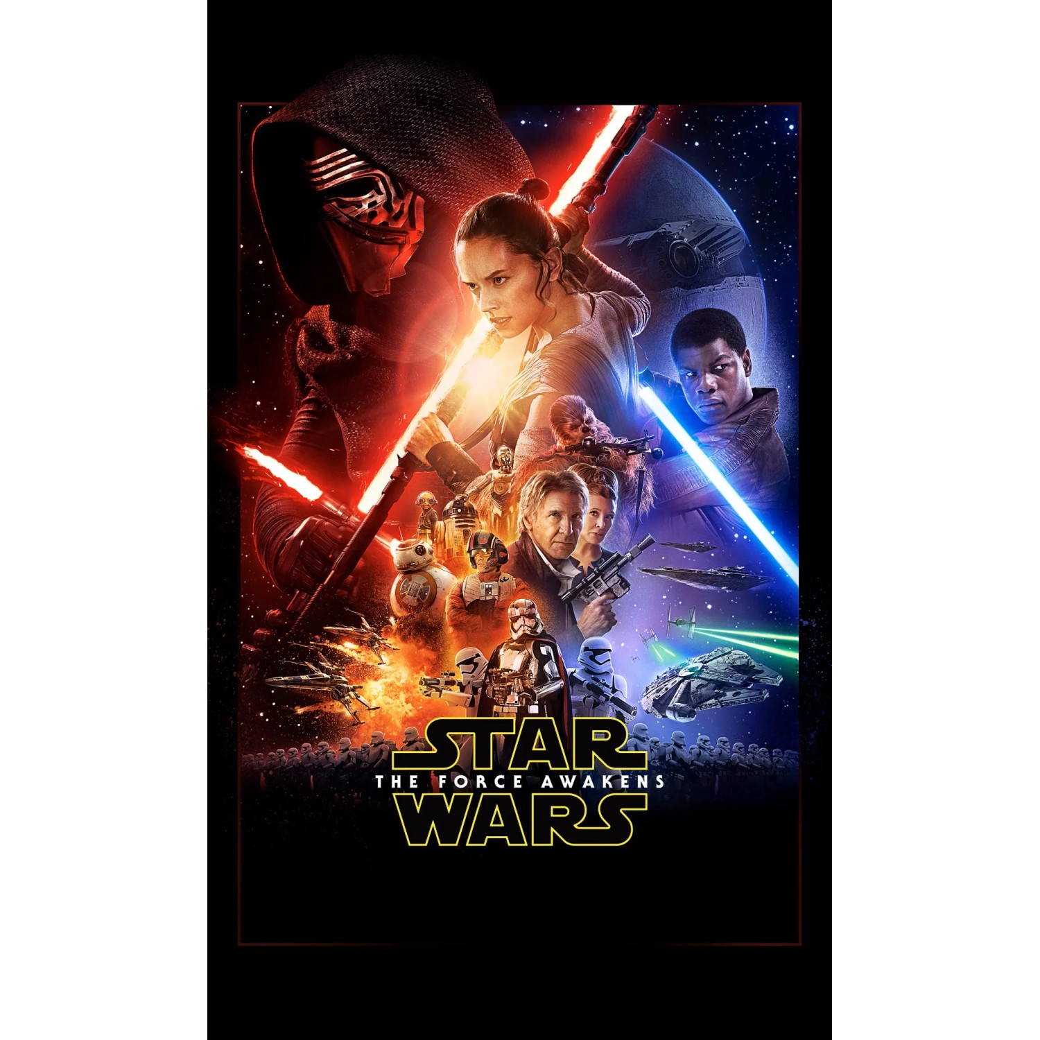 E-shop Komar Vliesová fototapeta Star Wars EP7 Official Movie Poster 120 x 200 cm