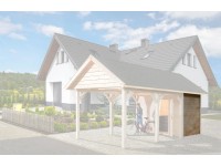 Weka Bočná stena WekaLine pre prístrešky na auto, prírodné, 181 x 210 cm