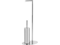 baliv WC kefa s držiakom toaletného papiera ST-6865, chróm, 28,3 x 20 x 72 cm baliv WC kefa s držiakom toaletného papiera ST-6865, chróm, 28,3 x 20 x 72 cm