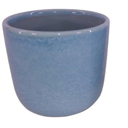 Keramický kvetináč modrá, pr. 14 x 12,5 cm