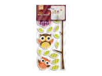 Crearreda Samolepiaca dekorácia Little Owls 3D