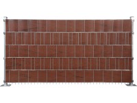 Floraworld Protipohľadové pásy z PVC imitácia dreva hnedé