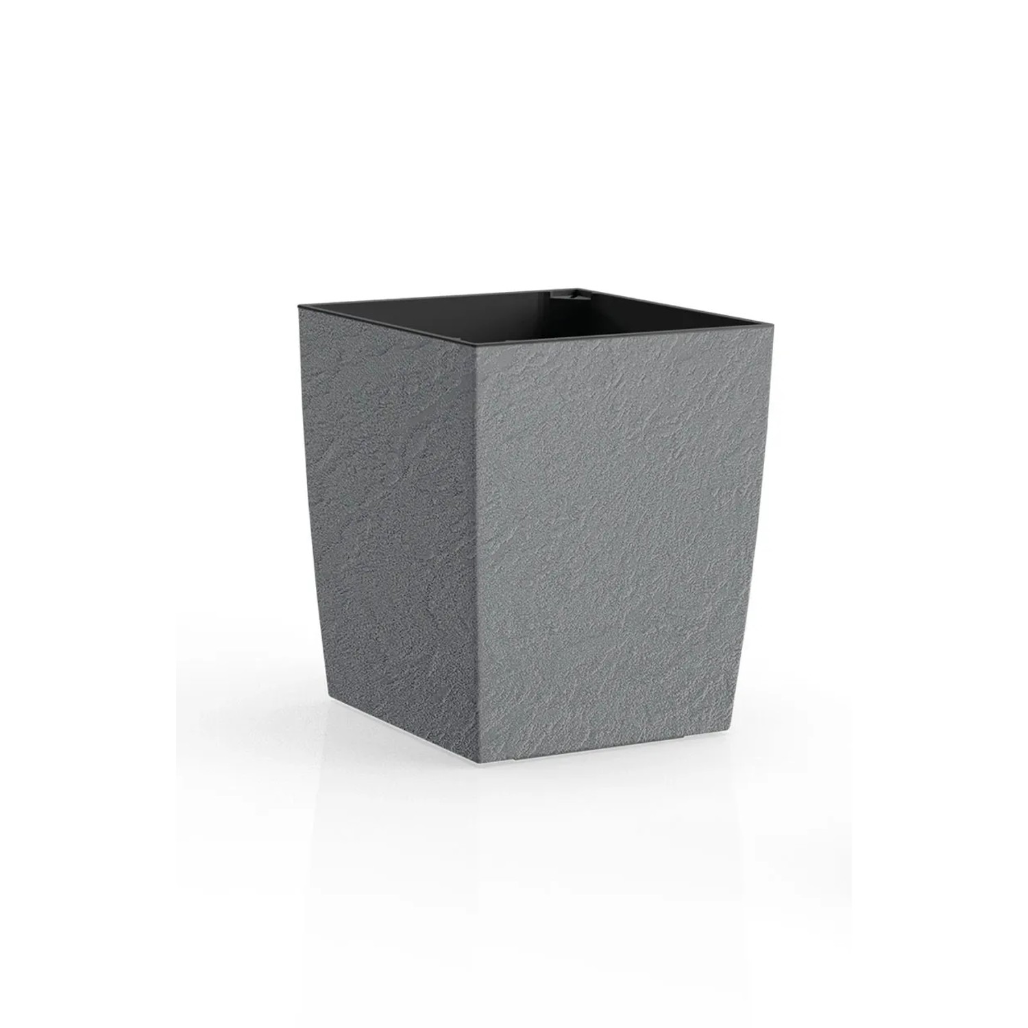 E-shop Plastkon Kvetináč Eliot Stone sivý 23,9 x 23,9 x 28,9 cm
