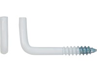 Hák so závitom priemer 2,8 mm x 30 mm biely, 4 ks Hák so závitom priemer 2,8 mm x 30 mm biely, 4 ks