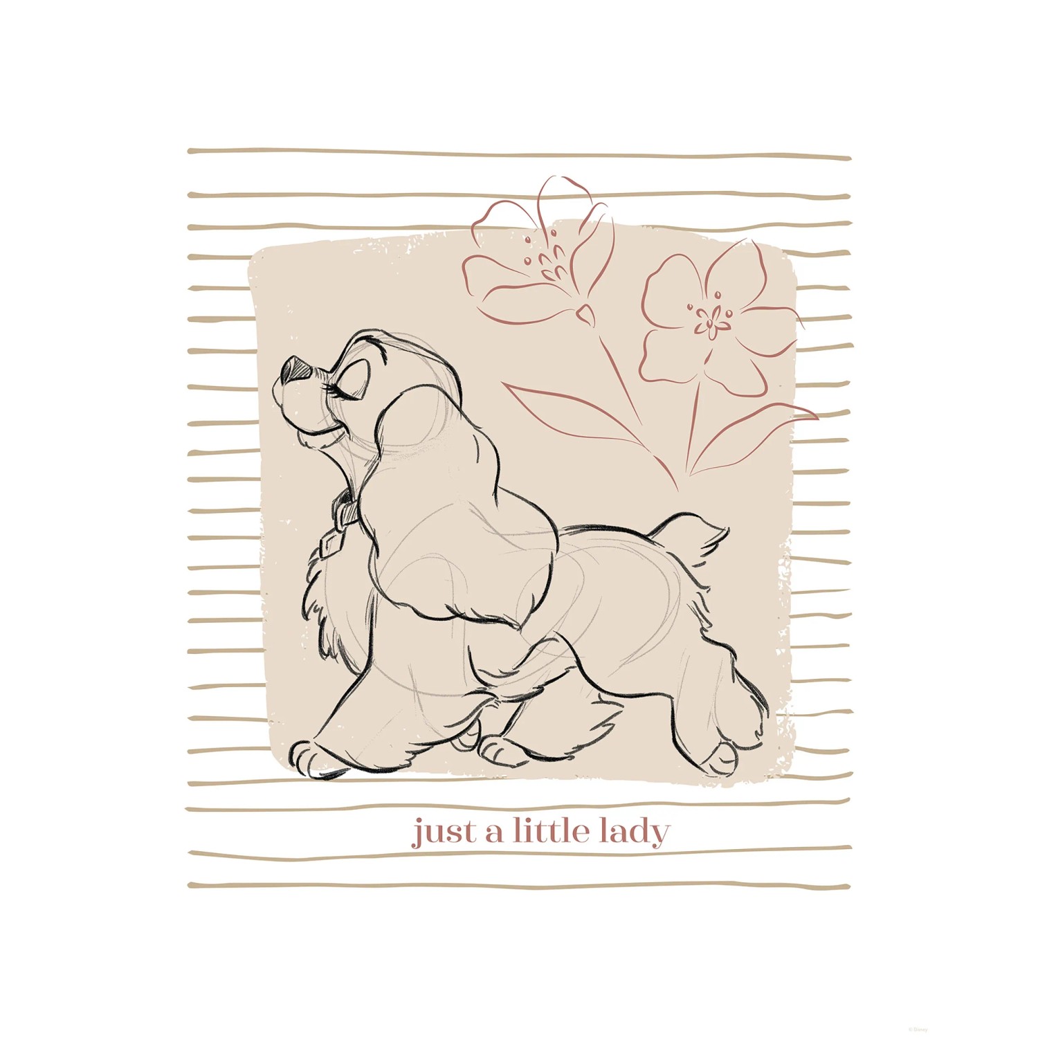 E-shop Komar Plagát Disney Lady and the Tramp Just a Little Lady 40 cm x 50 cm