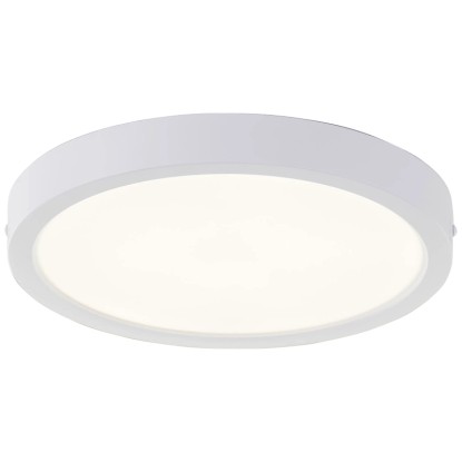 Biele okrúhle LED stropné svietidlo Varano, priemer 27,5 cm, do obývacích izieb a kúpeľní.