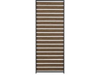 MIRADOR Pevná horiz.lamelová stena 111 hnedá eben./antracit 93 cm pre 3 m stenu