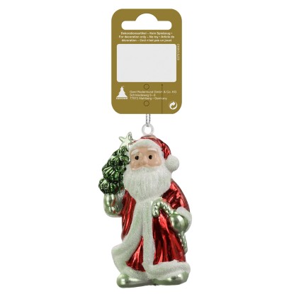 Mikuláš plastový, červeno-biely, 8 cm