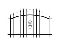 JARMEX Plotové pole PRATO, čierna RAL9005, 1200 x 1800 mm JARMEX Plotové pole PRATO, čierna RAL9005, 1200 x 1800 mm