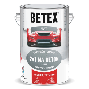 Betex 2v1 farba na betón, matná, pre interiér a exteriér. Farba na betónové povrchy.