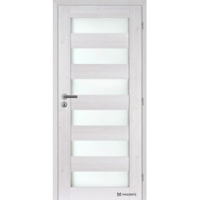 Doornite Dvere rámové Caledonia Sklo 80 P, borovica bielená