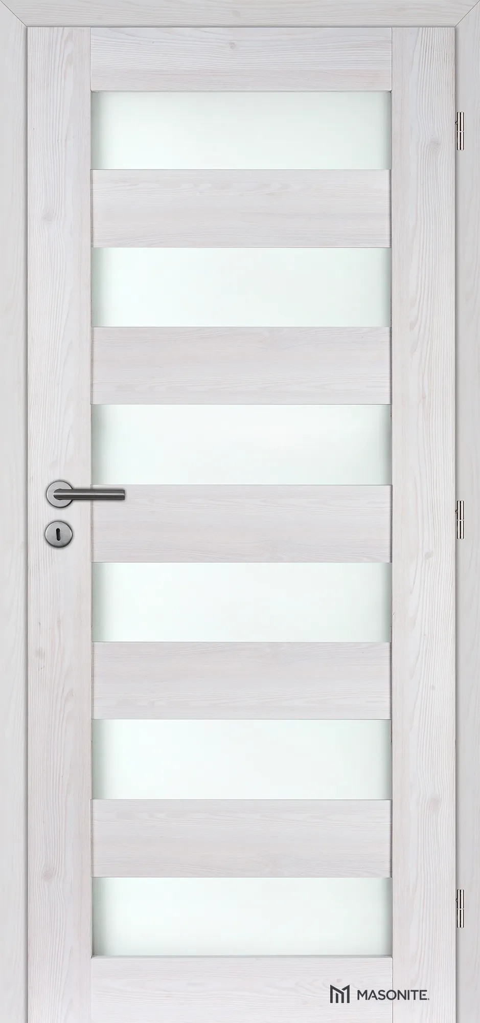 Doornite Dvere rámové Caledonia Sklo 80 P, borovica bielená