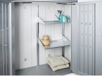 Biohort Regálová polica pre skriňu na terasu Romeo 61 x 43 x 40 cm, 2 ks