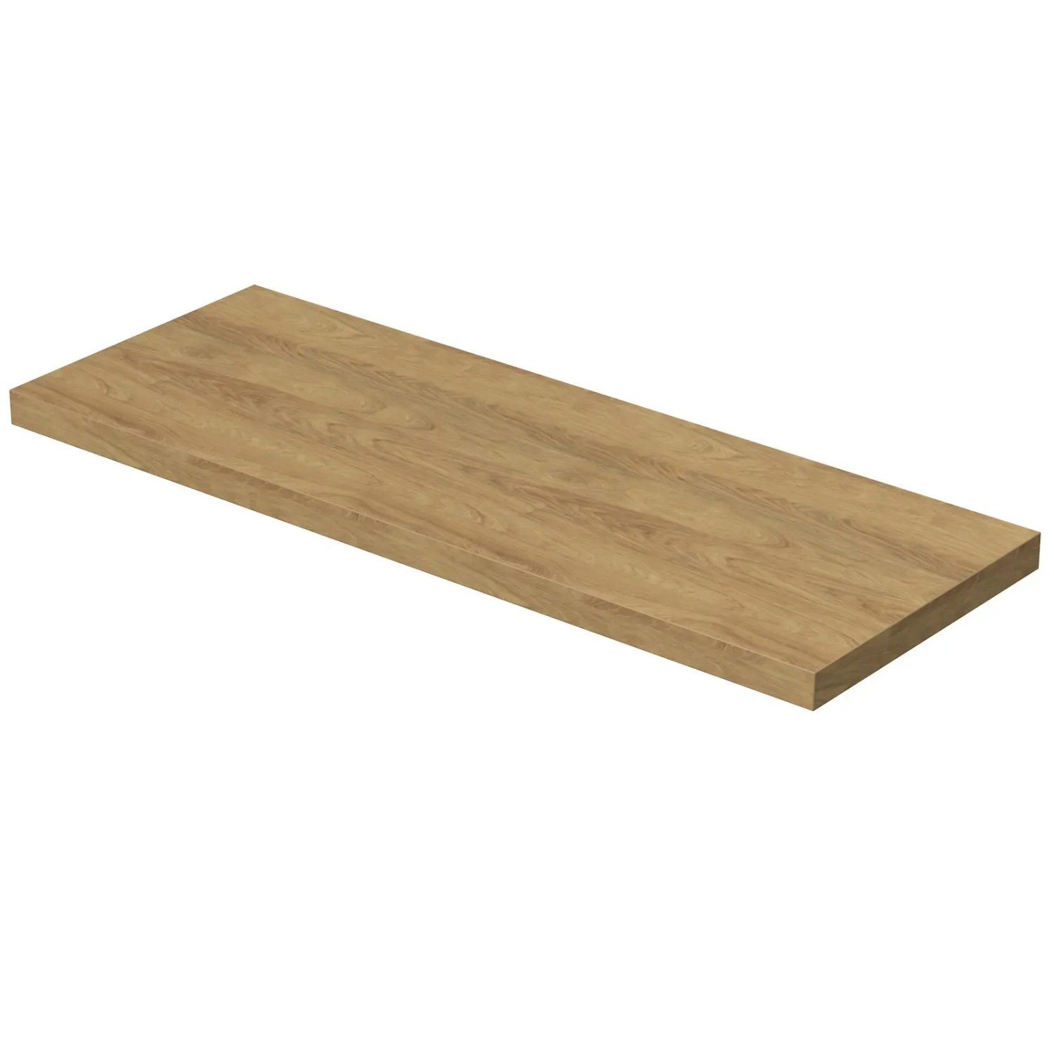 E-shop INTEDOOR Umývadlová doska BEE bez výrezu, š. 160 cm, dub Hickory