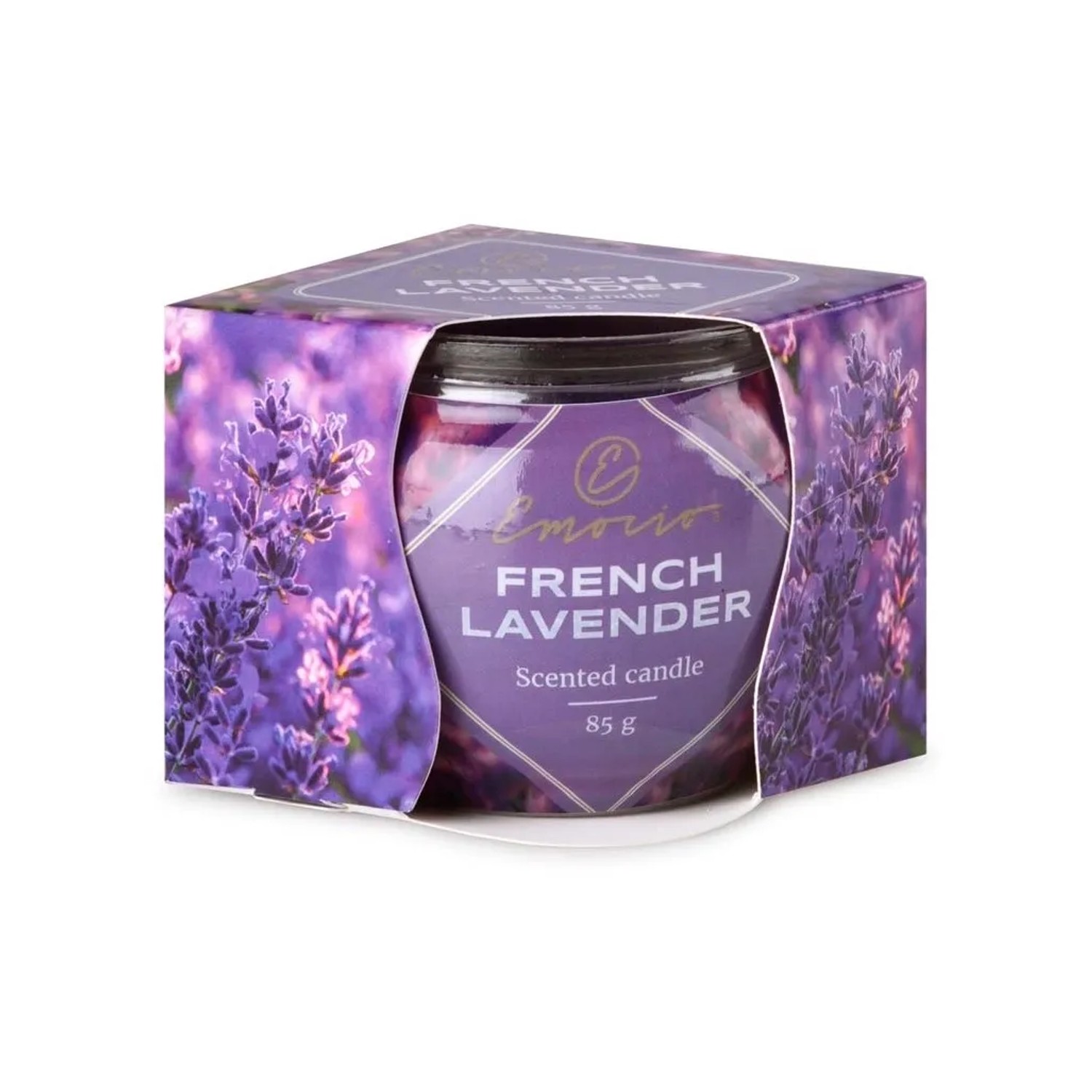 E-shop Emocio Vonná sviečka v skle French Lavender 85 g
