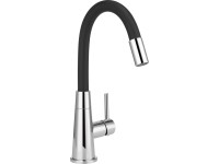 baliv Páková umývadlová batéria WT-690 s flexi ramenom, čierna-chróm