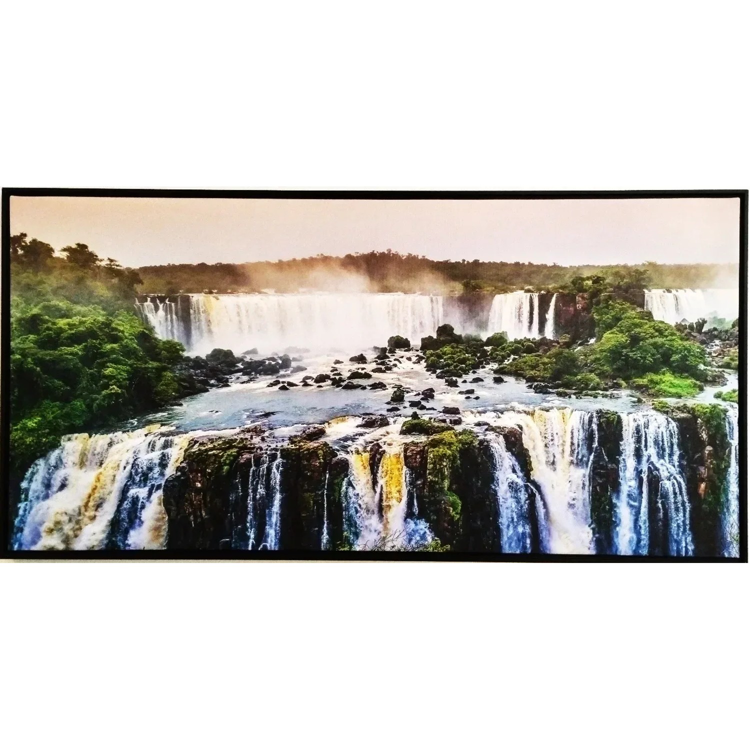 E-shop Bondecor Obraz, MDF rám, SHADOW Vodopád 51 x 102 cm