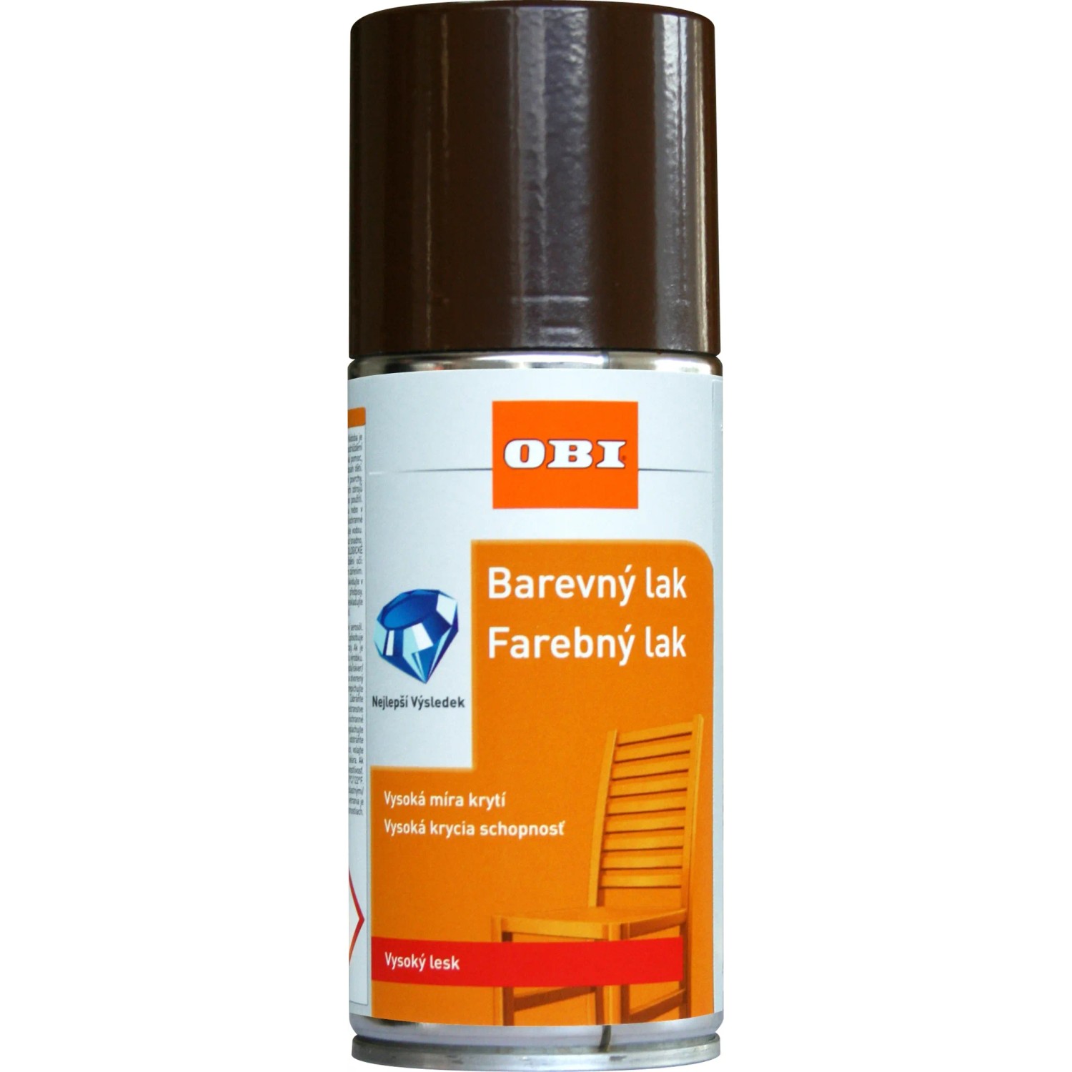 E-shop OBI Lak v spreji vysoko lesklý RAL 8011 oriešková hnedá 150 ml