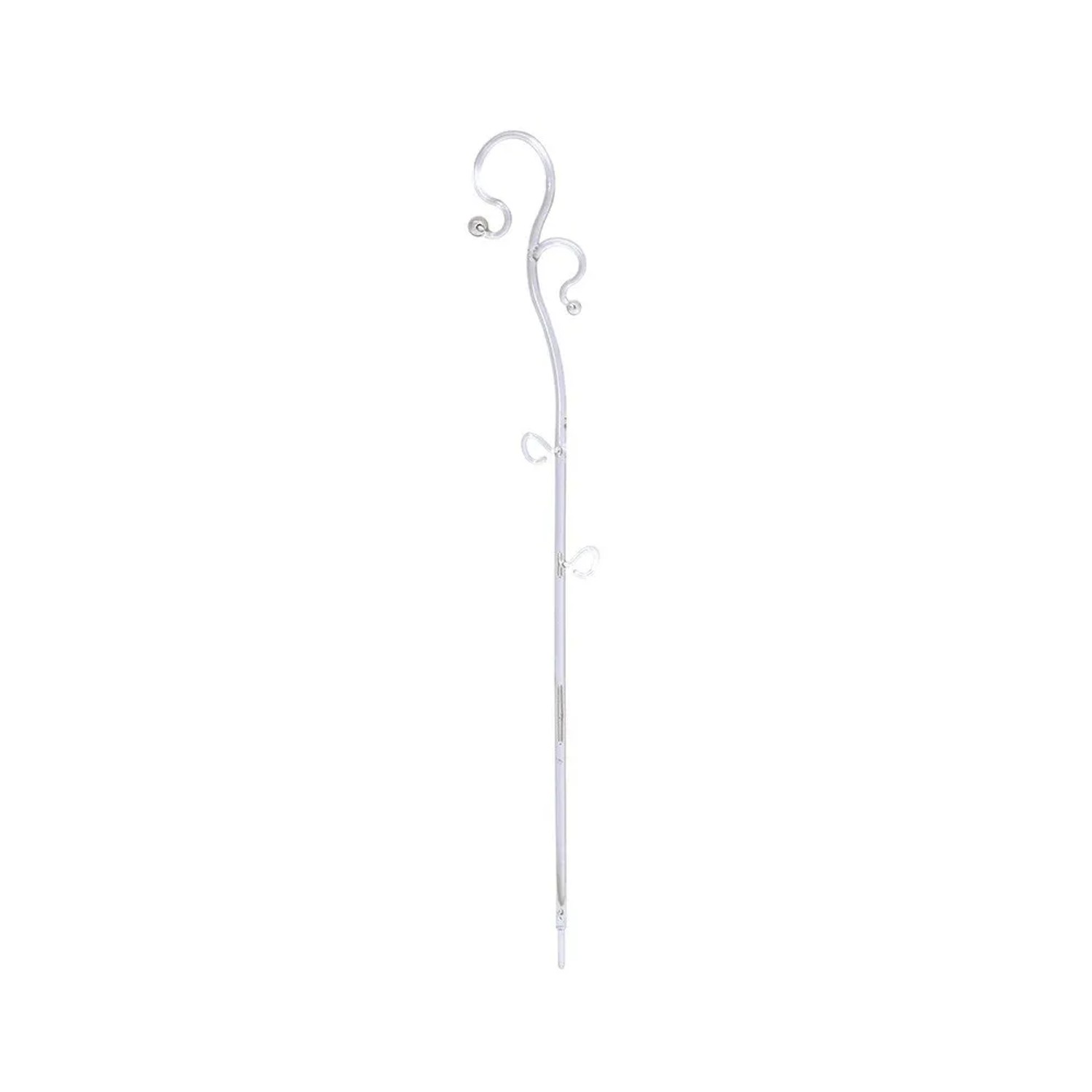 E-shop Prosperplast Podpera na orchideu DECOR, biela transparentná, 39 cm