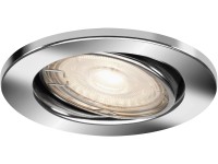 Briloner Vstavané LED svietidlo chróm, (V x priemer): 70 x 86 mm, stmievateľné