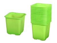 Kvetináč výsadbový zelený, 8 x 8 cm, 15 ks