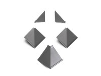 Kaindl Súprava rohov a koncoviek pre lišty k pracovnej doske 2171 achátová sivá