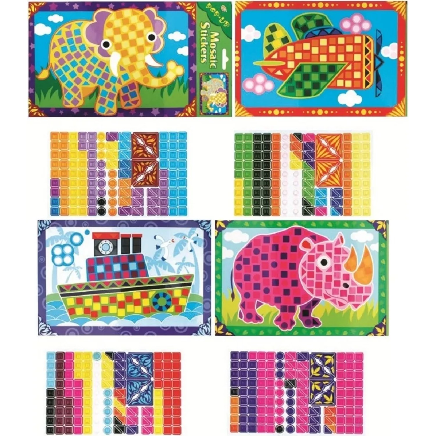 E-shop Anděl Přerov Mozaika s priestorovými samolepiacimi dielikmi, 17 x 31 cm