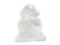 LUANA Pravá ovčia koža biela 60 x 85 cm